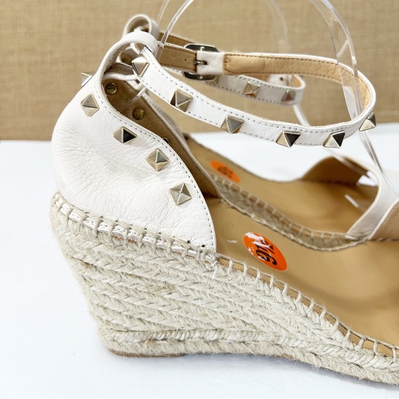 Anthropologie Maypol Ankle Strap Studded Leather Espadrille Sandals Size 9.5 - Picture 6 of 10